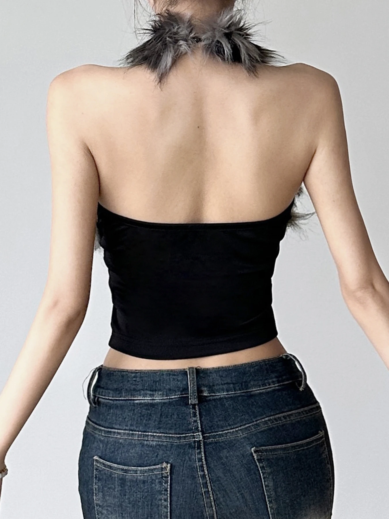 Женская однотонная футболка с длинным рукавом и круглым вырезом S-XL цвет в