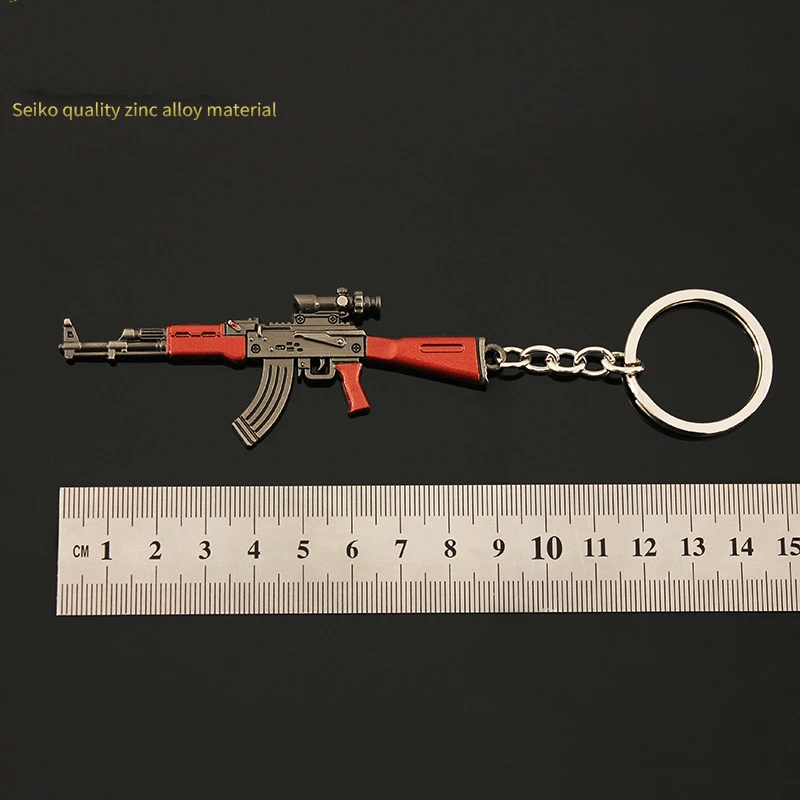 Микро Pubg игрушечный пистолет металлический брелок модель оружия мини 9 см 3D