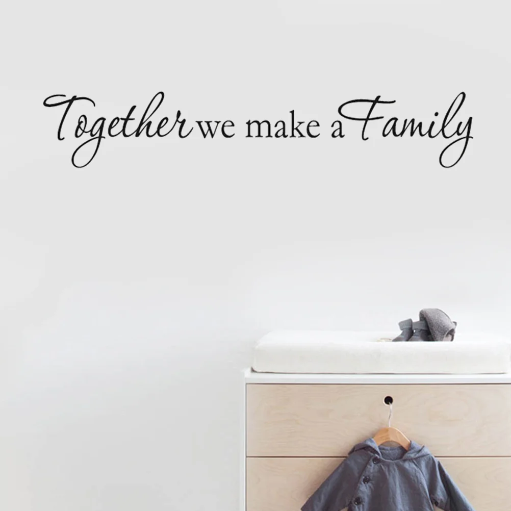 

Together We Make A Family English Words Wall Stickers Decal Vinyl Art Mural Decor Wall Stickers