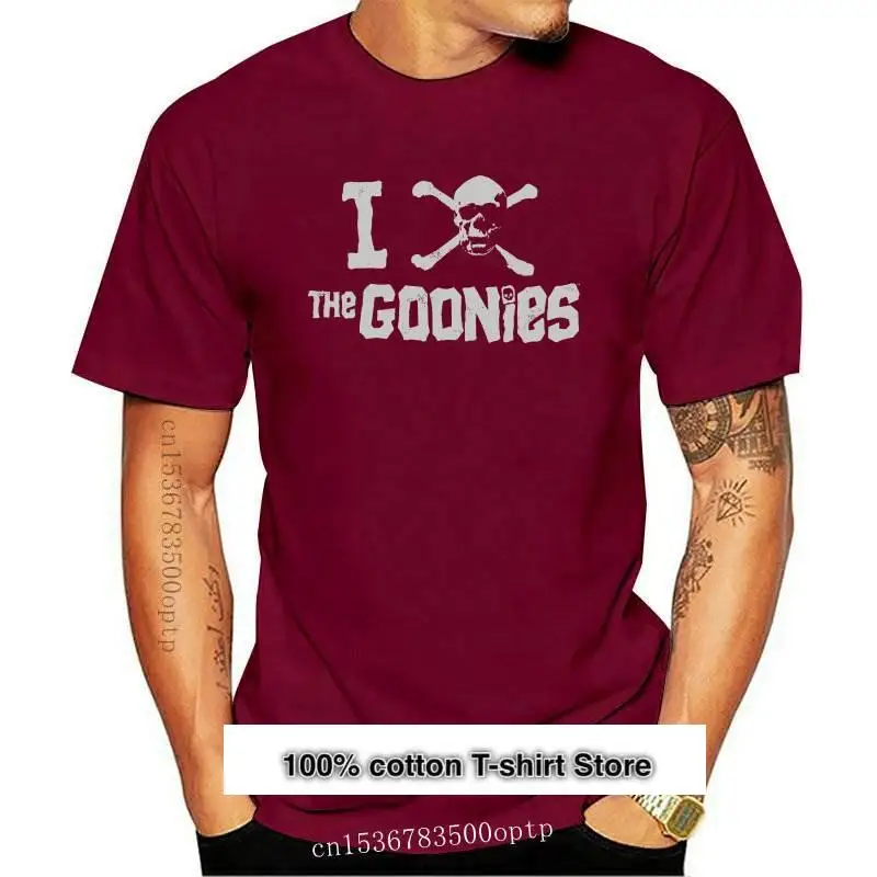 

Camiseta de Los Goonies para hombre, camiseta con calavera y huesos cruzados
