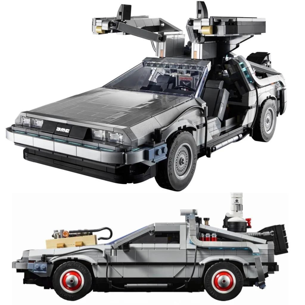 

2022 NEW Back To The Future DeLoreaned DMC-12 Time Machine 10300 Racing Car Model Building Blocks Moc Bricks Kit Toys