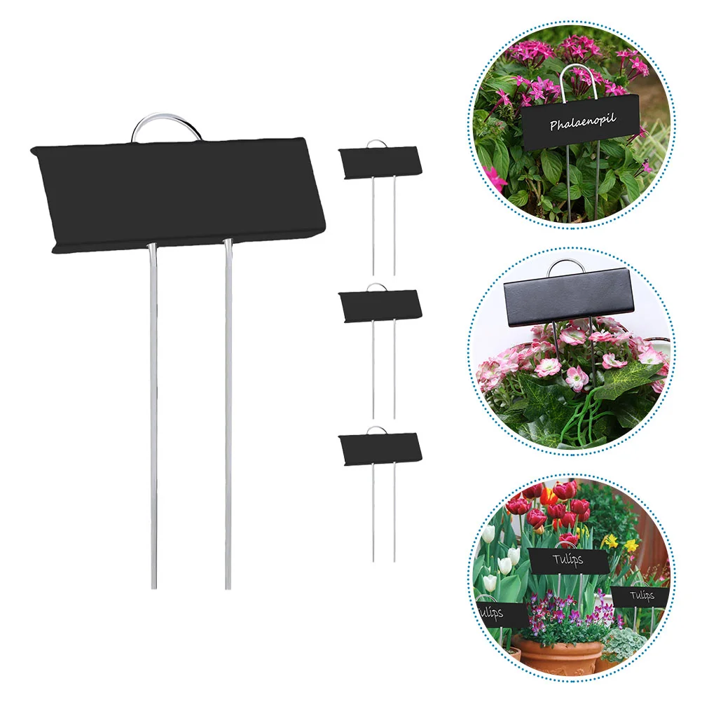 

4 Pcs Decor Succulent Labels Metal Tag Stainless Steel Garden Markers Name Tags