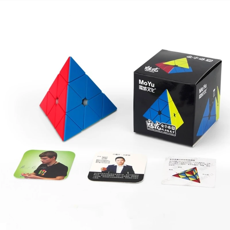 

[Picube] Moyu Meilong 3x3 Pyramid Stickerless Speed Magic Cube Speed cube Competition Cube Pyramid cube cubo magico Puzzle Toys