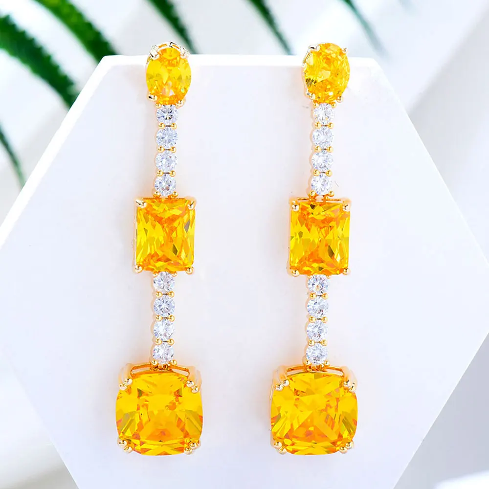 GODKI новые модные роскошные висячие серьги для женщин свадебная вечеринка