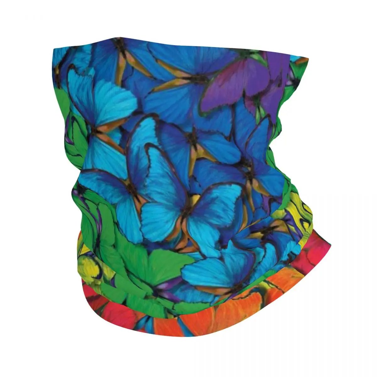 

Colorful Butterfly Elegance Ensemble Versatile Bandana Mask Scarf Neck Options Windproof Sun Protection Fishing Face Mask