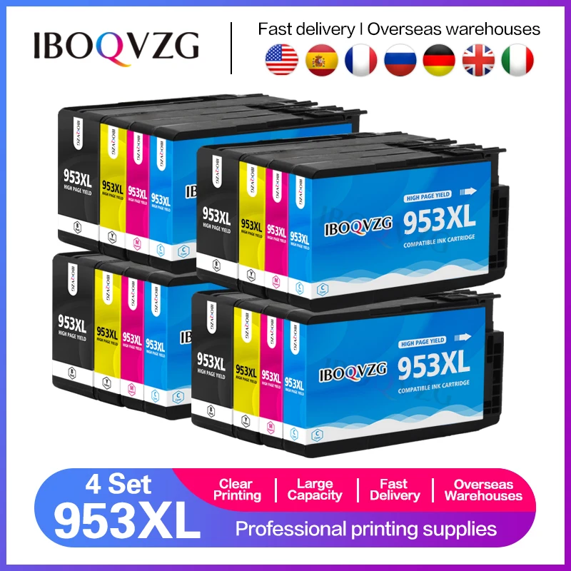 

Смартфон IBOQVZG 953XL, совместим с HP Officejet Pro 953 7720 7730 7740 8710 8715 8718