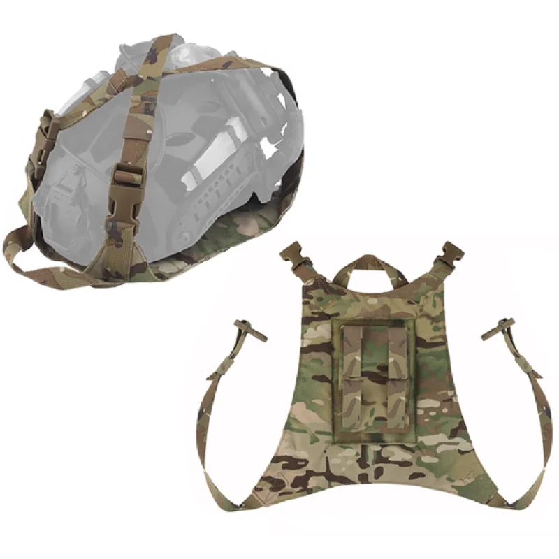 Tactical Outdoor CS Field Game Equipment Helmet Night Vision Bag Camo Helmet Quick Deployment Storage Bag Nylon Fabric