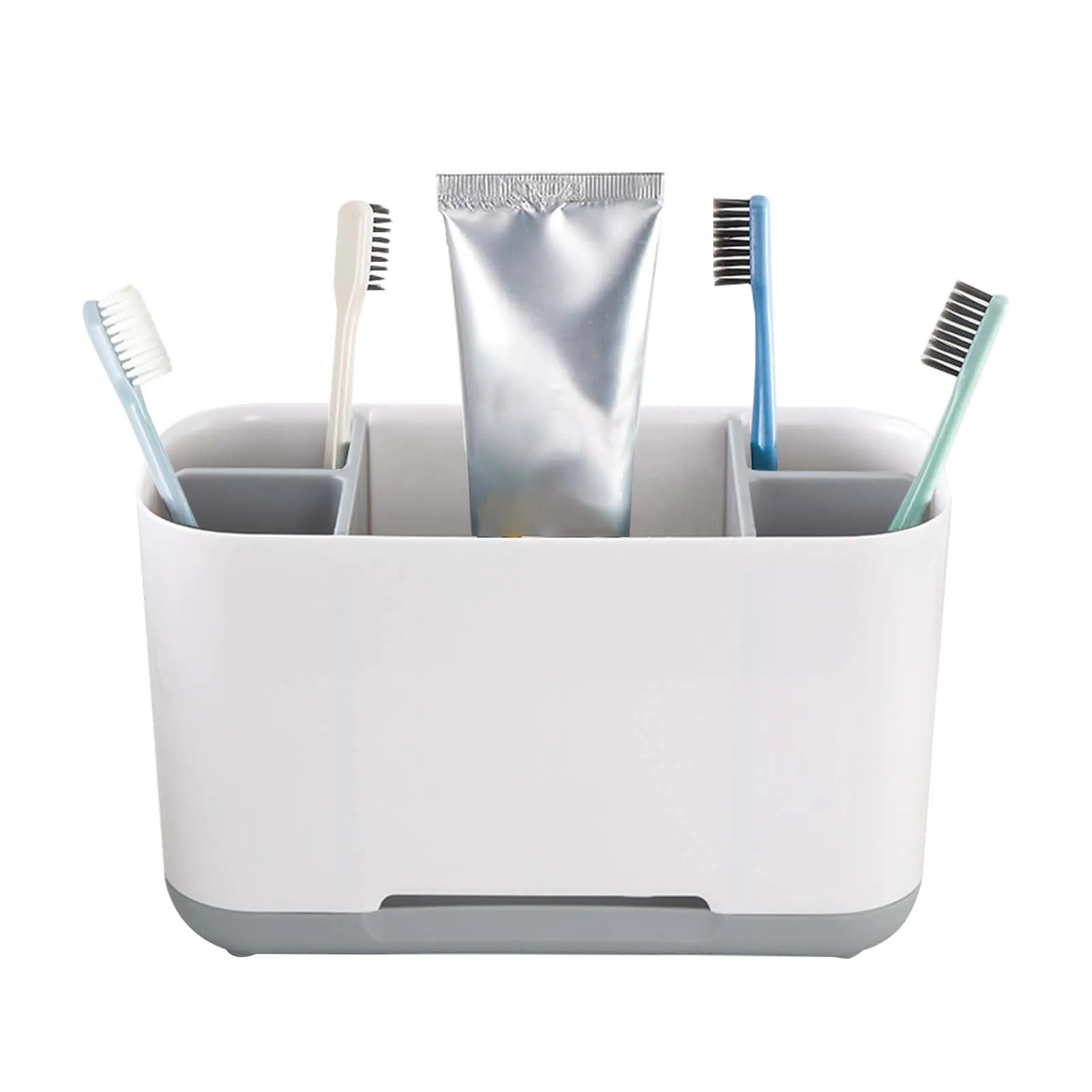 

Toothbrush Holders Detachable Toothpaste Dispenser Bathroom Toothbrush Organizer For Dental Floss Toothbrush Toothpaste Grey/