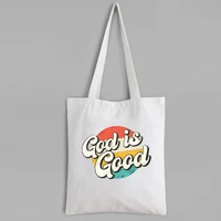 god canvas tote bag christian church shopping bag religious jesus canvas bag reusable tote bag canvas