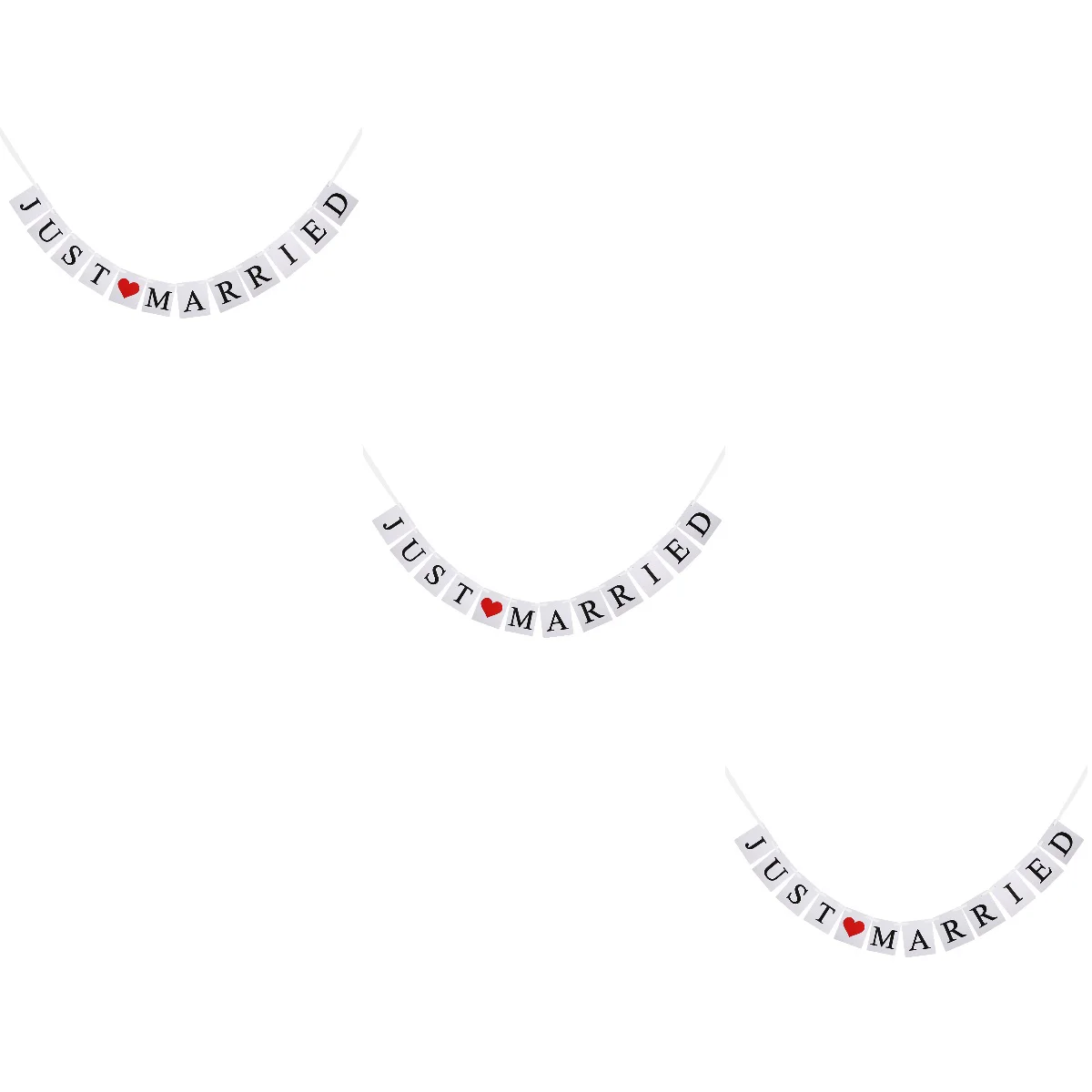 

Just Wedding Married Sign Bridal Flag Hessian Decoration Reception Party Decor Shower Car Decorations Garland Props Booth Photo