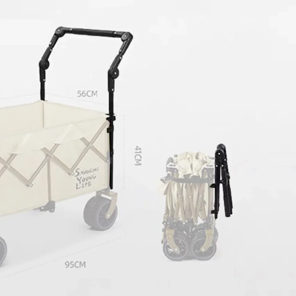 Регулируемая ручка для вагона съемная Складная из углеродистой стали удобный