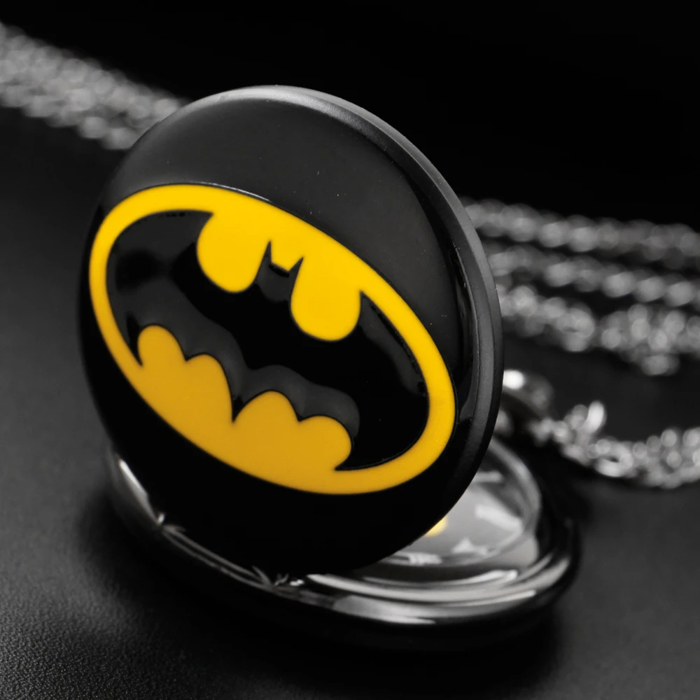 Dark Knight Bat Orologio Da Tasca Al Quarzo Collana Squisita Ciondolo Catena Fob Vintage Steampunk Orologio Da Tasca Uomo E Donna Cf1260