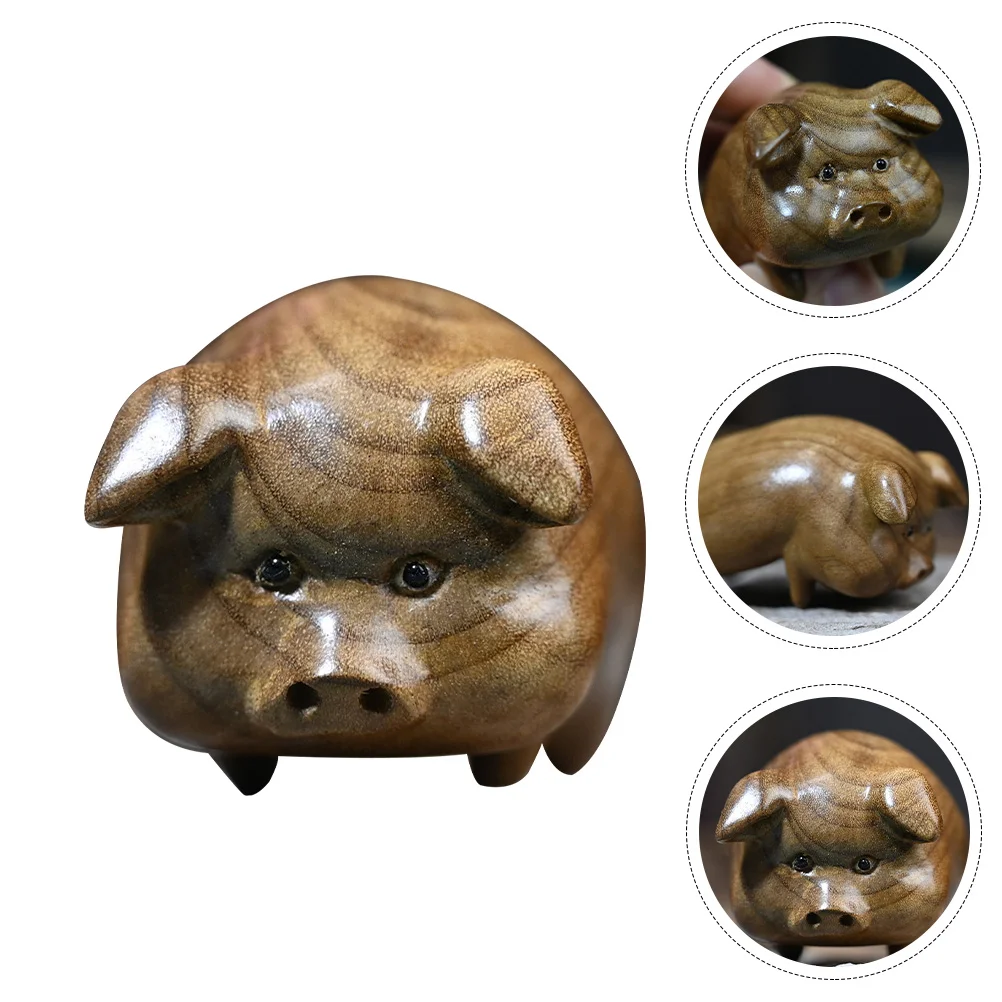 

Zodiac Decor Delicate Zodiac Ornament Wooden Zodiac Figurine Adorn