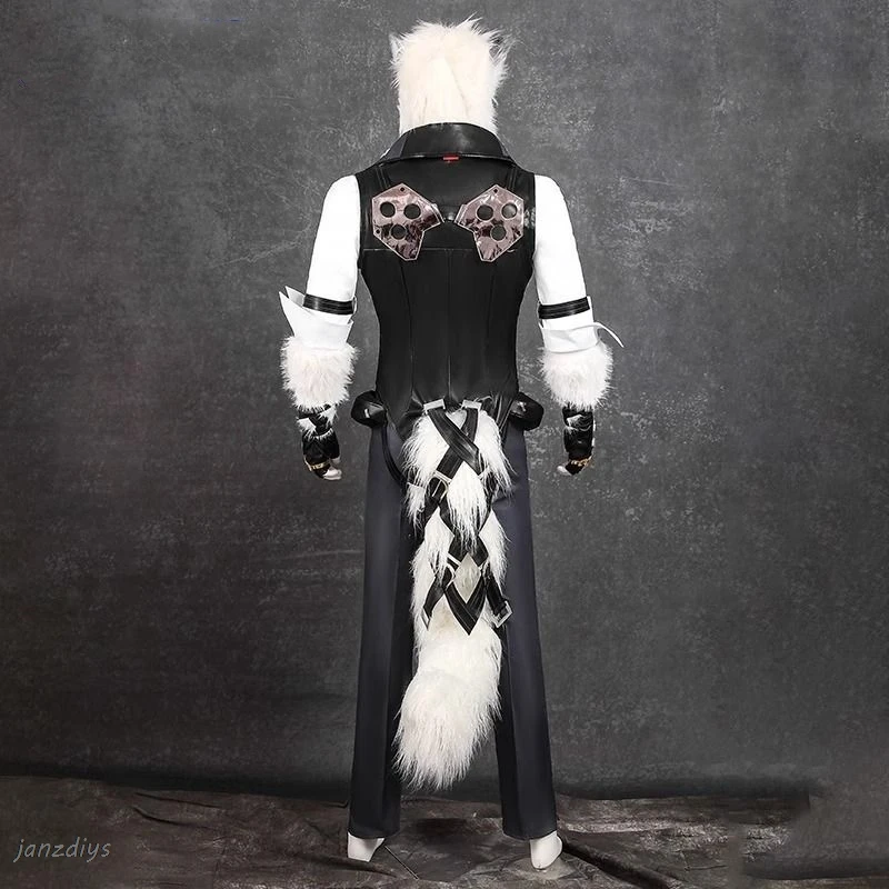 Костюм для косплея Von Lycaon игра Zenless Zone Zero【 S-3XL Victoria cleaning Wolf хвост ушей