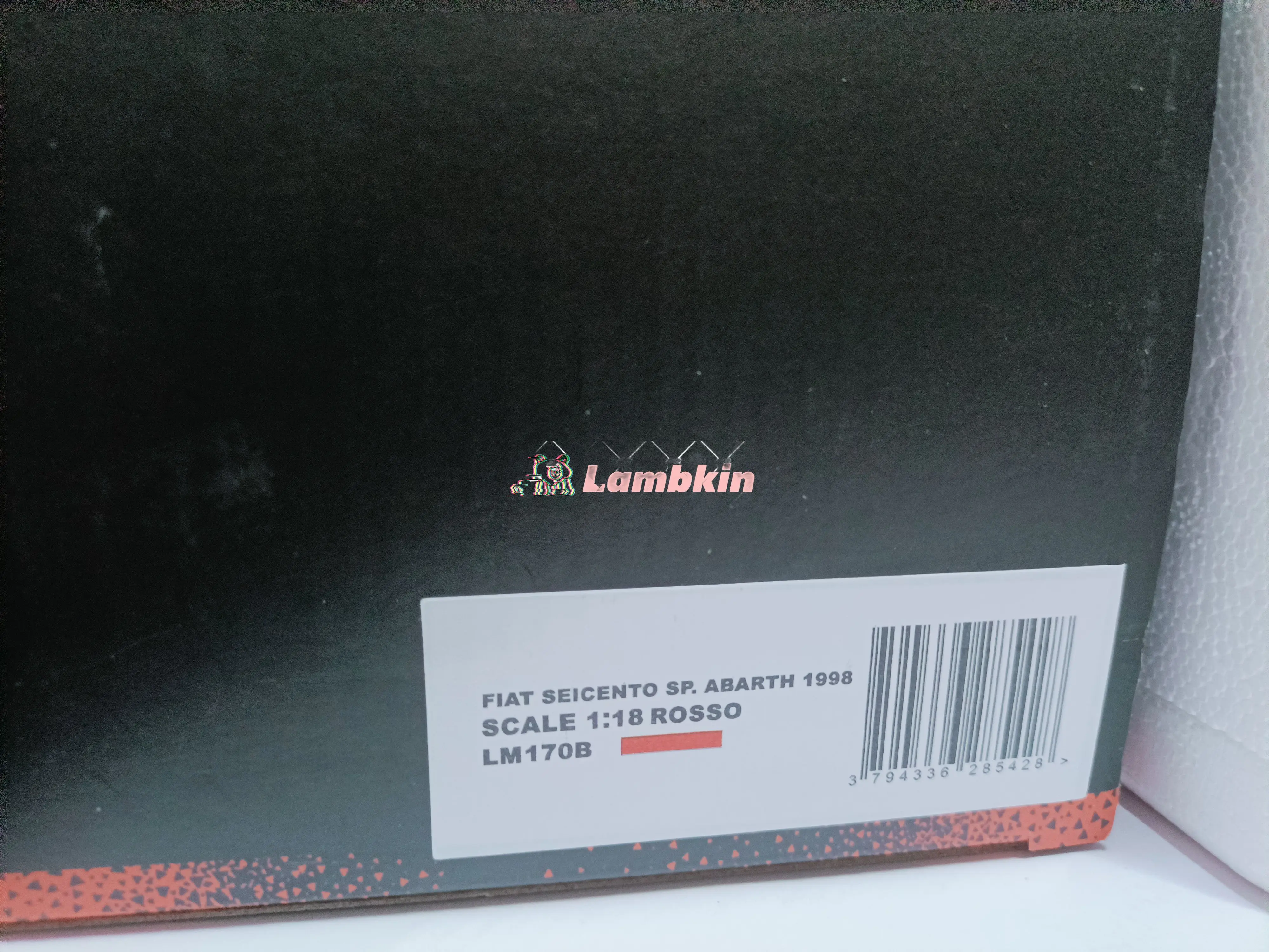 Laudoracing 1/18 Fiat Seicento Abarth 1998 Модель седана классические коллекционные миниатюрные