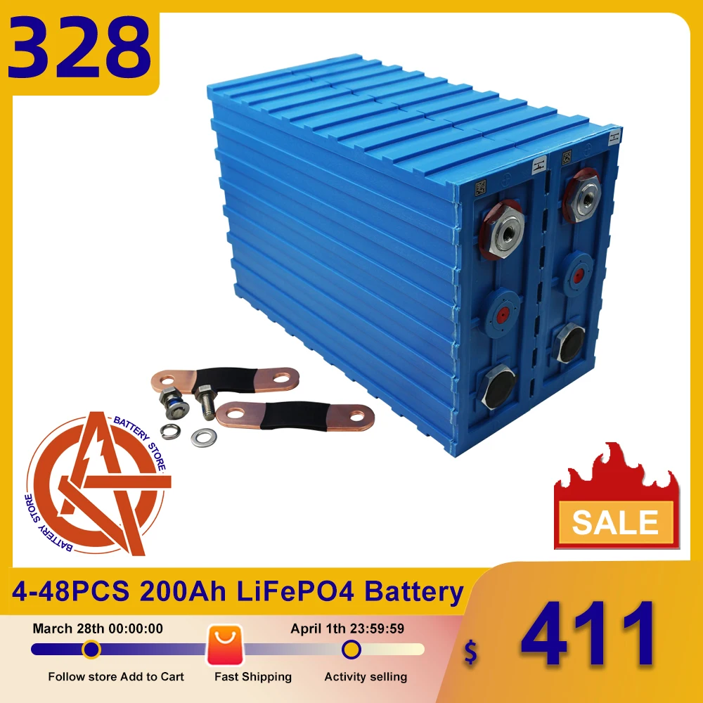 

4-48 шт., аккумуляторные батареи 3,2 в, Ач, Lifepo4
