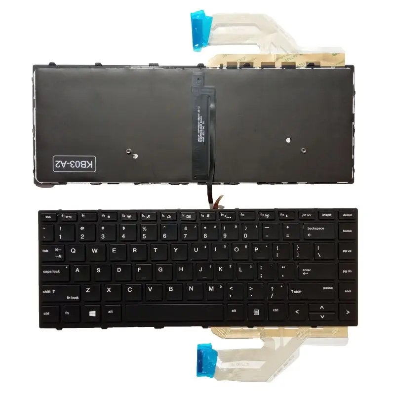 

New For HP Probook 430 G5 440 G5 445 G5 Keyboard Frame Backlit US L01071-001
