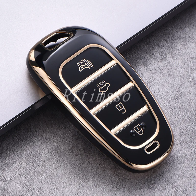 Чехол для автомобильного ключа из ТПУ Hyundai Tuscon Santa Fe Sonata NEXO чехол брелок