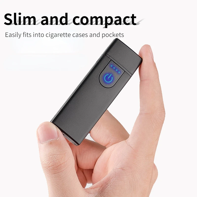 Лидер продаж 2024 Мужская Портативная Usb-зажигалка перезаряжаемая сенсорная