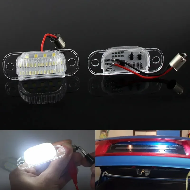2 шт. светодиодные фонари для номерных знаков автомобиля лампы освещения