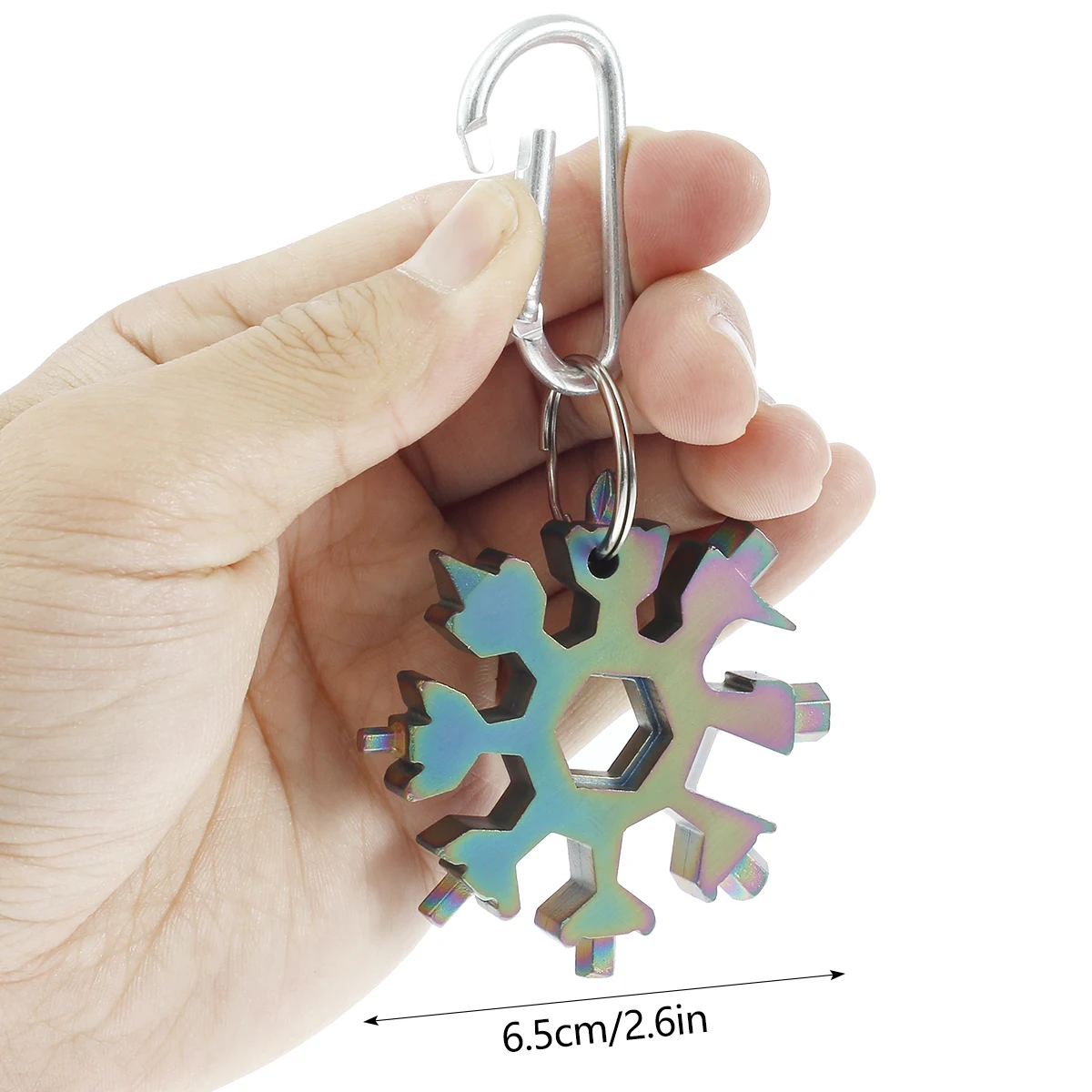 

Snowflake Multitool 18In1 Stainless Steel Snowflakes Multi-Tool Pocket Survival Gear W/ Screwdriver Spanner Blade Bottle Opener