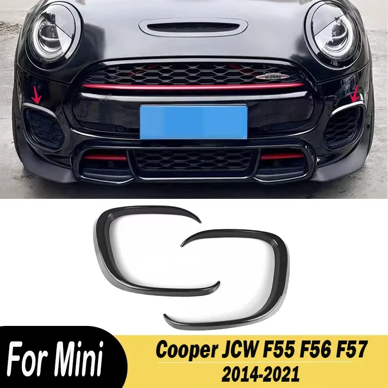 Для Mini Cooper JCW F55 F56 F57 2014-2021 2 шт. стильная наклейка на автомобильный передний бампер