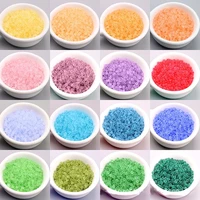 super excellent frosted rice beads transparent frosted glass beads hand diy beading jewelry clothing crafts etc