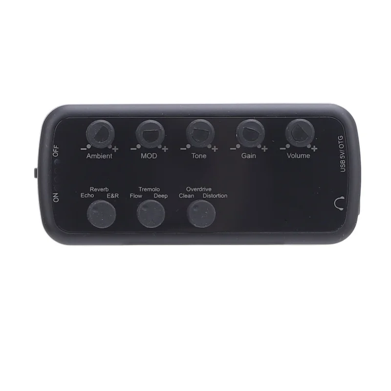 Фото Усилитель для наушников Bass Headphone Amplifier с мультиэффектами: Clean, Overdrive, Distortion, Echo, Reverb, Chorus, Tremolo, Deep Bass №5