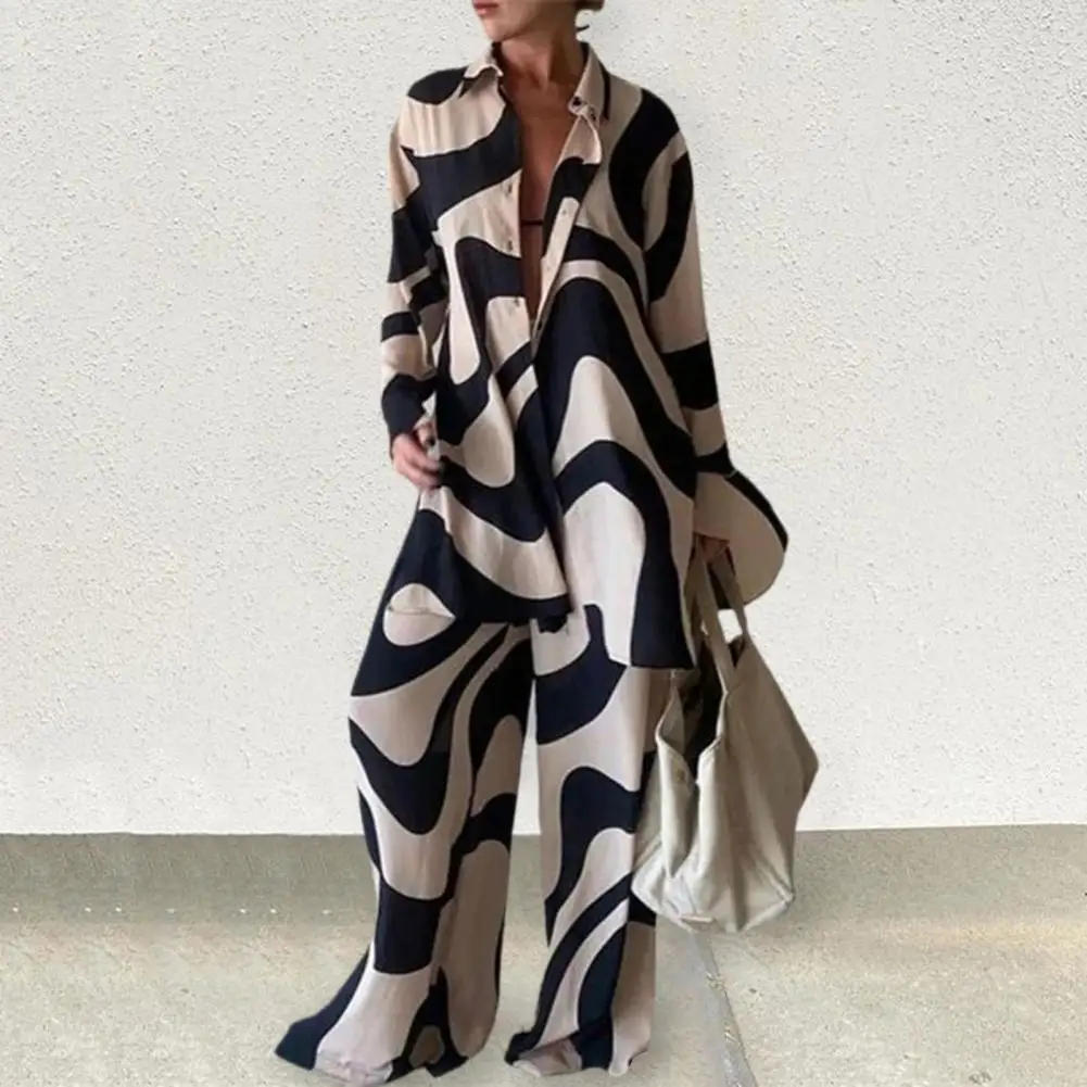 

Individual Soft Exaggerated Floor Length Lady Shirt Trousers Suit party