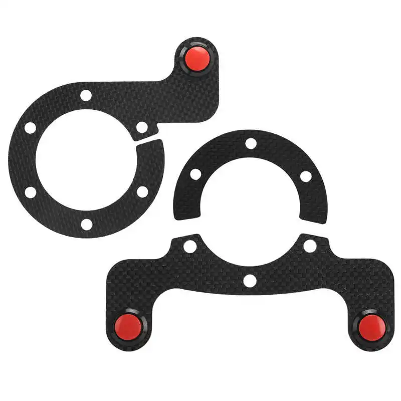 

Carbon Fiber Racing Car External Horn Button Kits for MOMO/OMP/Nardi/Sparco 6 Bolts Steering Wheel Horn Button Car Accessories