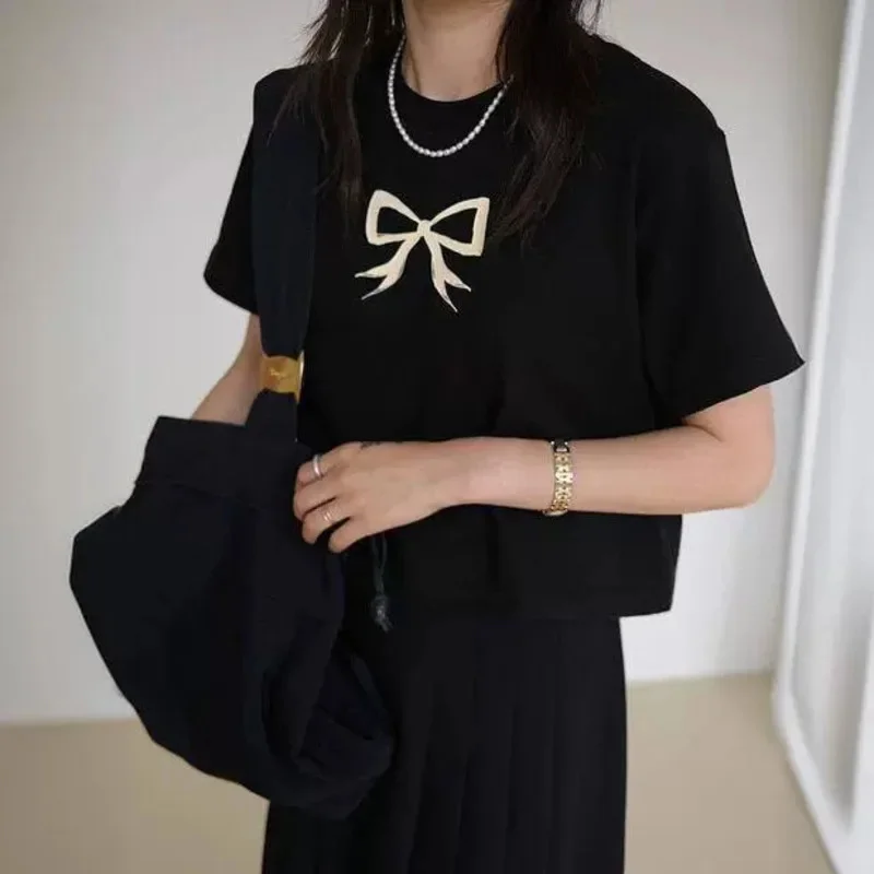 Корейская Футболка с принтом восточных ворот St Mood 2024 корейский Свободный