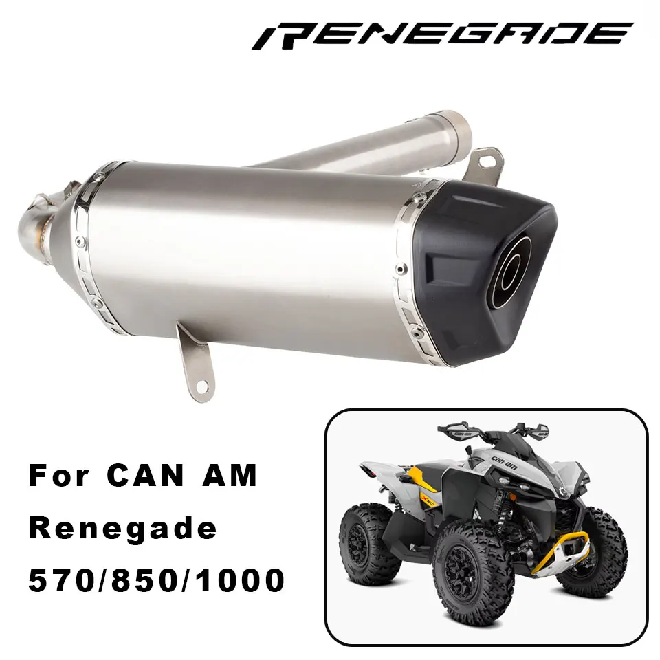 Фото Система глушителя выхлопной системы мотоцикла ATV для Can am renegade 570 renegade 850 2016-2024 renegade 1000, выхлоп 2012-2024 №1