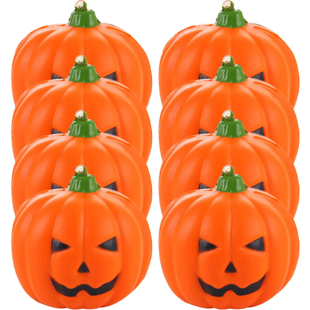 

8 Pcs Pumpkin Children Toys Home Office Squeeze Party Squeezer Halloween Themed