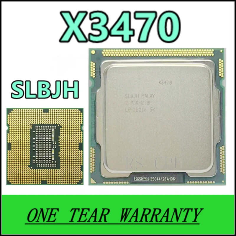 X3470 SLBJH 2,933 ГГц четырехъядерный восьмипоточный 95 Вт ЦПУ процессор 8 Мб 95 Вт LGA 1156 X3470 SLBJH 2,933 ГГц четырехъядерный восьмипоточный 95 Вт ЦПУ процессор 8 Мб 95 Вт LGA 1156