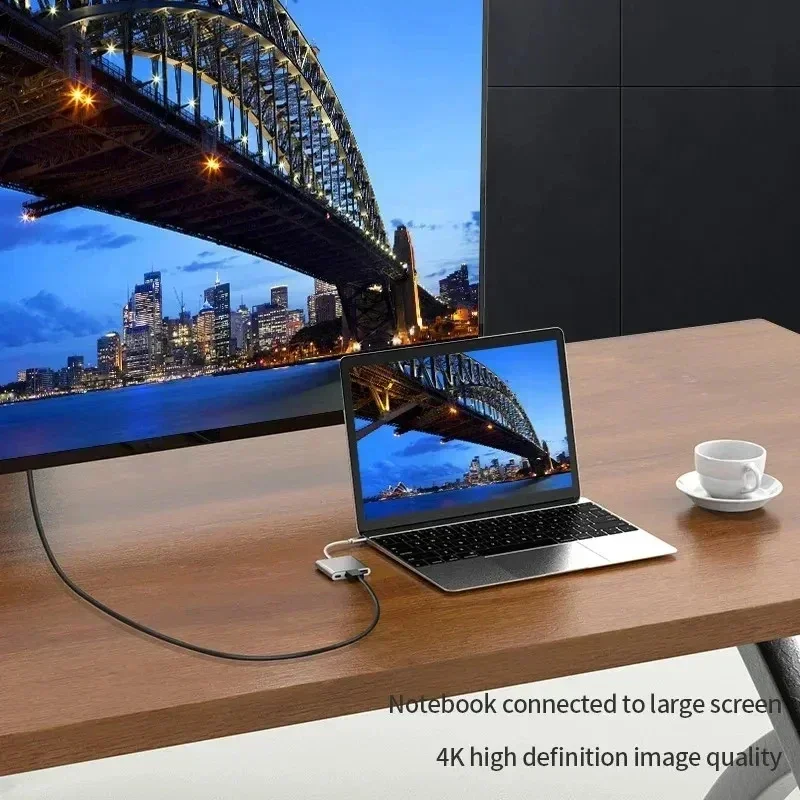 3 в 1 USB C-HDMI-совместимый адаптер USB 3.1 Концентратор типа C для зарядки Samsung S23 Ultra Huawei Xiaomi Ноутбук Macbook (art.: 3920ccd85fa93) - 3920ccd85fa93