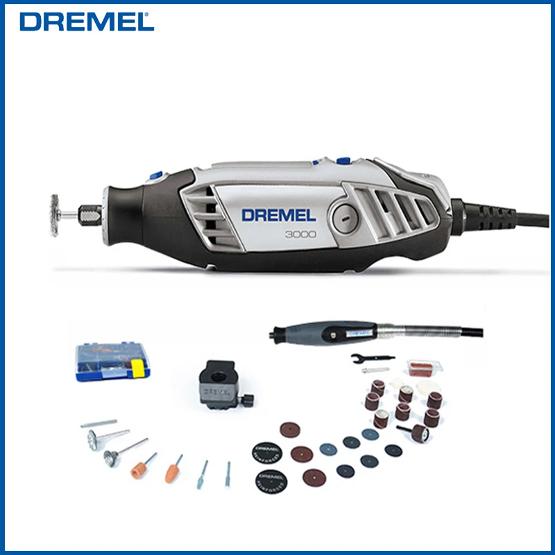 

Dremel 3000 2/30 электрическая шлифовальная машина 3000, набор роторных инструментов, дрель, шлифовальная машина с 2 насадками, 30 шт. аксессуаров, 6 передач