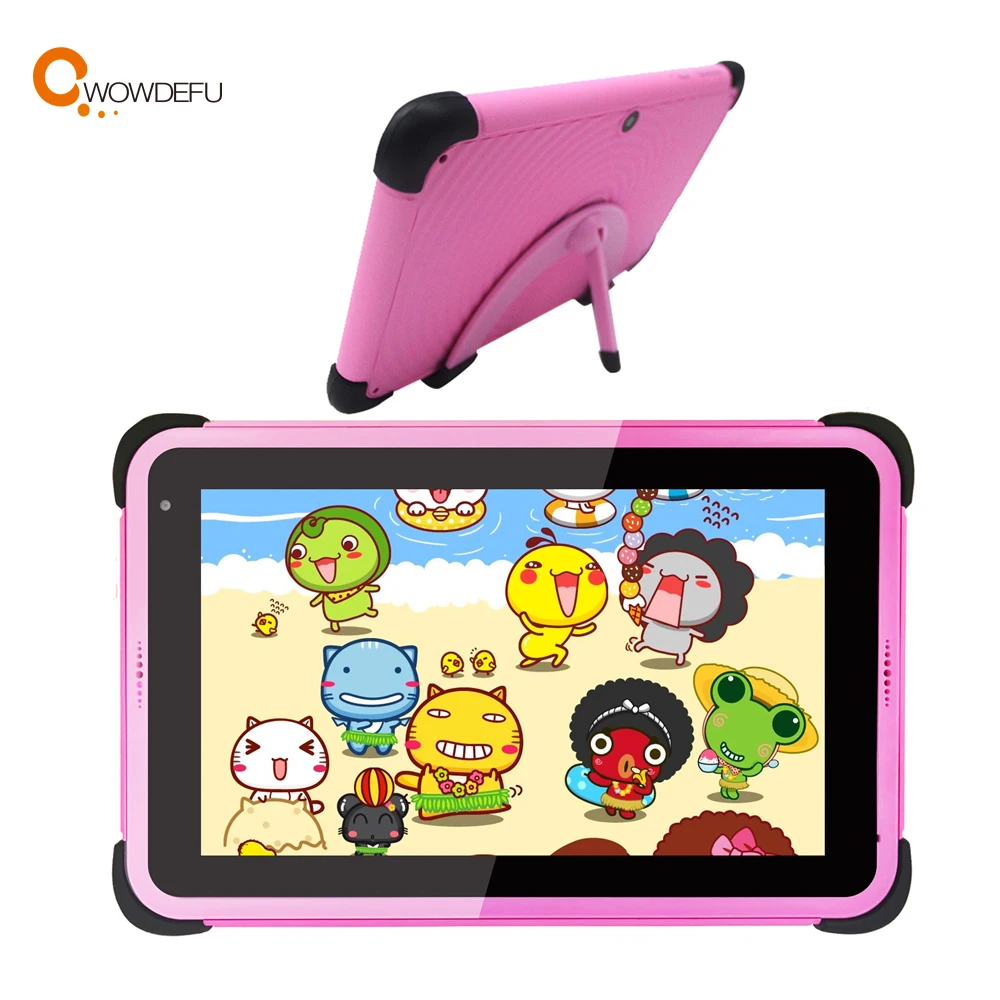 Детский планшет с 7-дюймовым дисплеем четырёхъядерным процессором ОЗУ 2 Гб ПЗУ 32