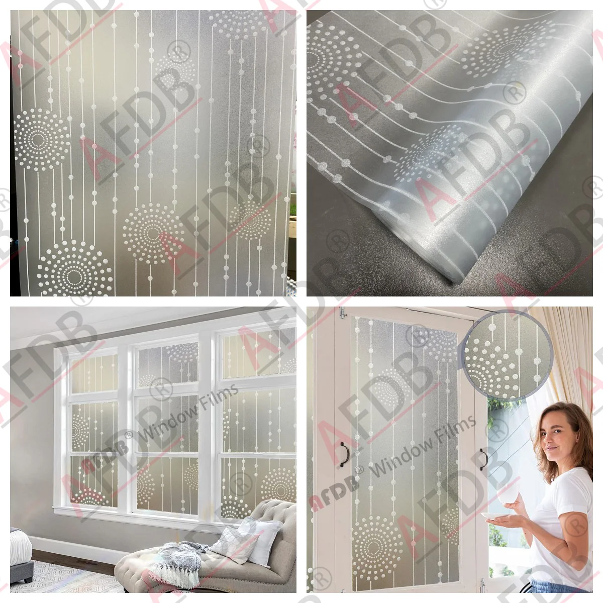 Frosted Window Film Privacy Opaque Window Stickers Self Adhesive Glass Vinyl Film for Kitchen Bathroom Office Matte Glass Stain images - 6