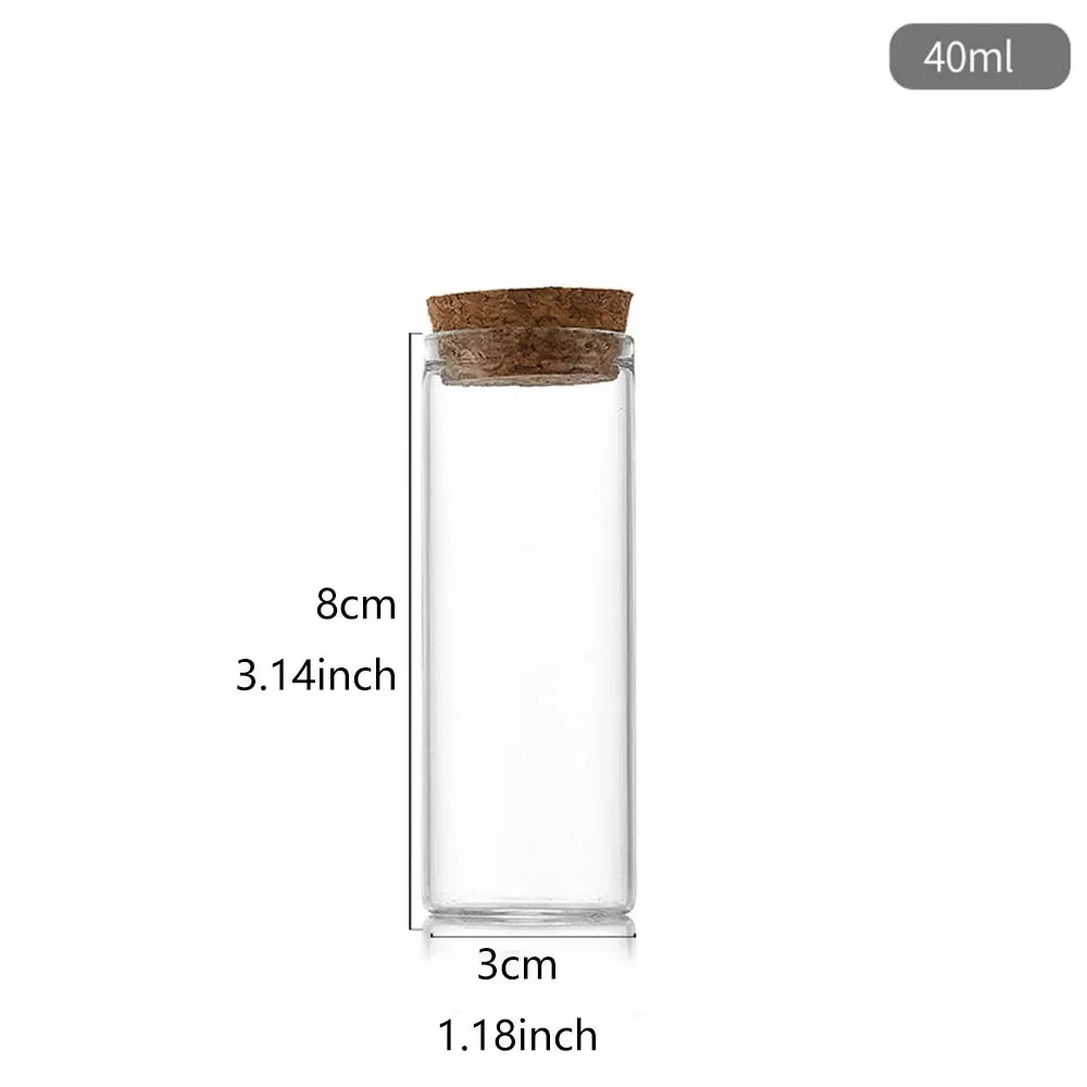 

Стеклянные пробирки с пробками Jarvials, 10 шт.