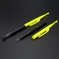 2pcs plastic fishing hook remover tool with knot picker hook disgorger removal