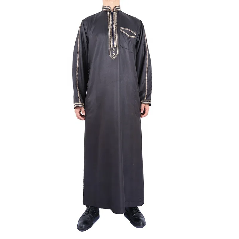 Islam Muslim Men Clothing Fashion Jubba Thobe Abaya Homme Musulman    Caftan Islamic Robes Saudi Arabia Pakistan Aman Dress Gift