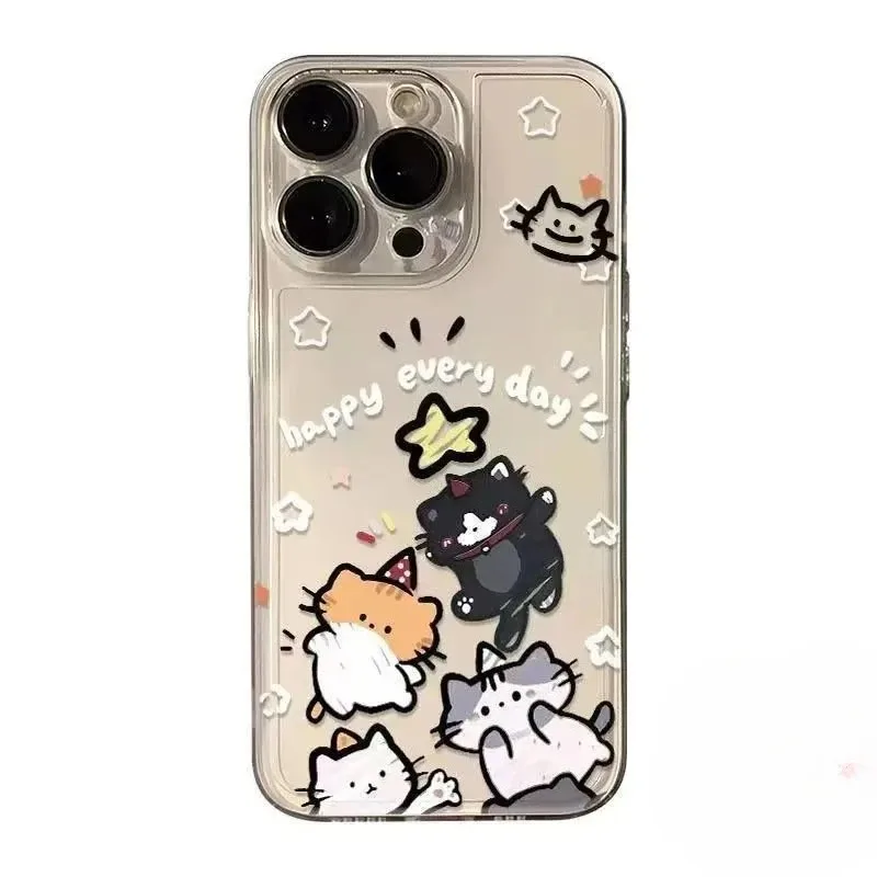 Чехол для телефона Cartoon Cat Line Star для Realme GT7 GT7T GT6T GT5 GT3 240 Вт GT2 GT Neo 7 7X 6 5 SE 3T 2 Master Explorer, мягкий чехол (art.: 3920d3aaa3a66) - 3920d3aaa3a66