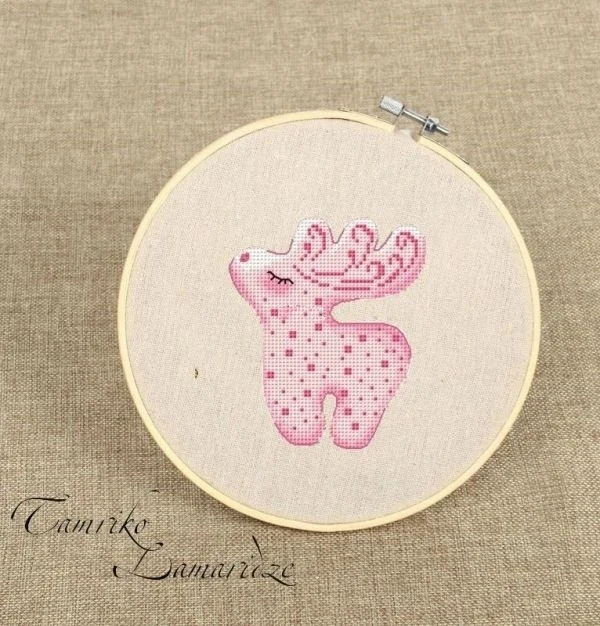 Набор для вышивания pink Fawn 20-21 вышивки крестиком без печати наборы рукоделия