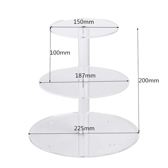 Efavormart 14 inchx14 inch | Clear Acrylic Cake Box Stand, Transparent Display Box Pedestal Riser with Hollow Bottom