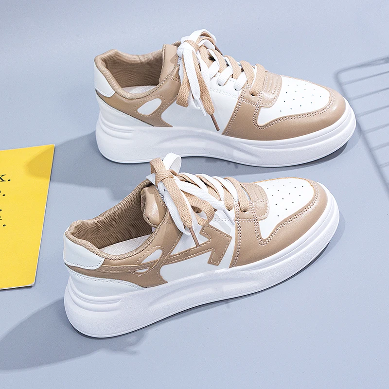 

Ladies Thick-soled Skateboard Shoes Niche Trend Ladies Casual Shoes Wear-resistant Non-slip Sports Shoes Summer Breathable Shoes