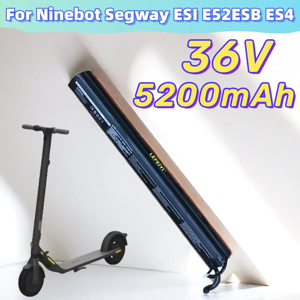 Новый аккумулятор 36 В, 5200 мАч для скутера Ninebot Segway Es1 ES2 ES3 ES4, совместимый с системой электрических скутеров 36 В (art.: 3920d35c4dacd) - 3920d35c4dacd
