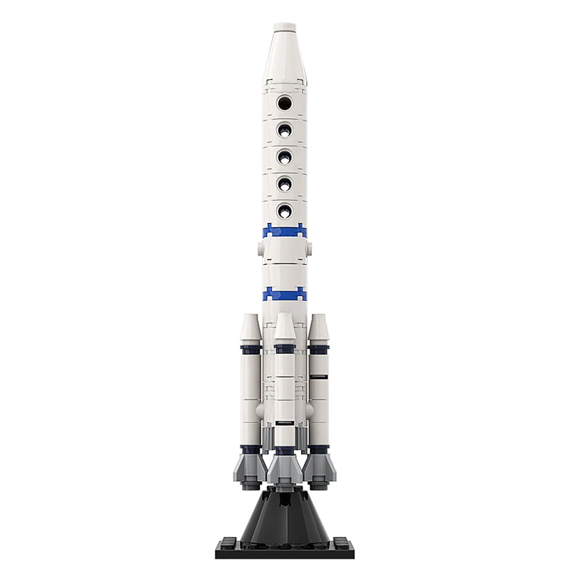 

MOC Mini Micro Rocket Space rocket craft launch Center Space Rocket Building Blocks For Kids Rocket Children Birthday Gift