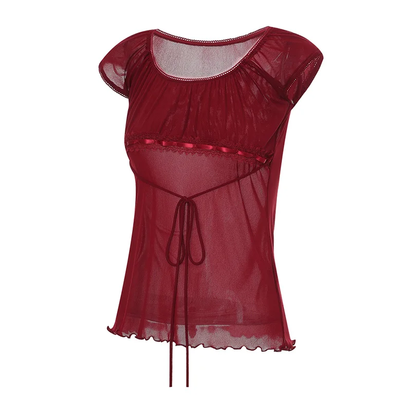 Женский кружевной топ с цветочным узором вязаный крючком Топ