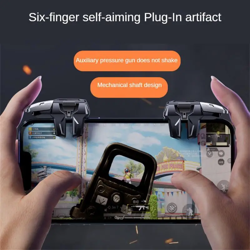 

Alloy Mobile Controller Convenient Office Accessories Black Game Controller Mechanical Game Pad Accessories Key Shooter Portable