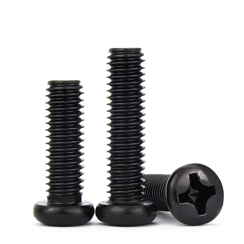 

Черные крестовые винты из углеродистой стали M1-M6